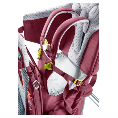 Karrige-shpinore për fëmijë Deuter Kid Comfort, sistem Aircontact, xhepa anësorë, maron