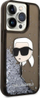 Mbrojtëse telefoni Karl Lagerfeld KLHCP14LLNKHCK, për iPhone 14 Pro, hardcase me glitter, e zezë