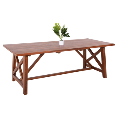 Tavolinë ngrënieje Tron druri teak 220×100×80 cm (HM9404.01)