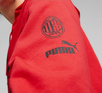 Bluzë me kapuç Puma AC Milan FtbCore Graphic Hoody, për burra, e kuqe