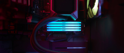 Memorie Kingston Fury Beast RGB, 8GB, DDR4, 3200MHz, CL16, e zezë