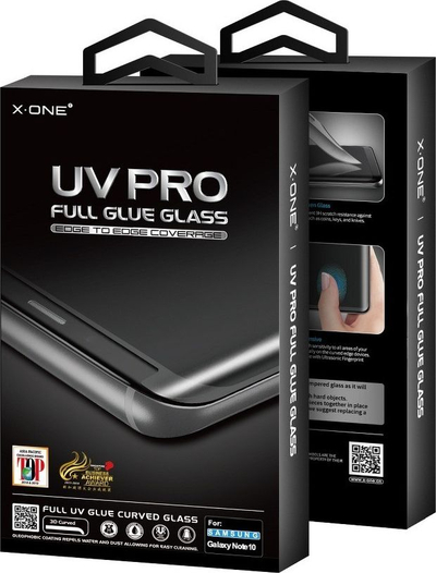 Xham mbrojtës X-ONE UV PRO për Samsung Galaxy S21 Ultra, xham i forcuar 0.3mm, ngjitës UV në gjithë sipërfaqen, transparent