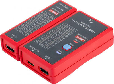 Testuesi i kabllove Uni-T HDMI UT681HDMI, i zi/i kuq