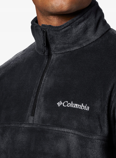 Xhaketë fleece për burra Columbia Steens Mountain Half Zip, poliester 100%, madhësia XL, e zezë