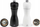 Set mulli për kripë edhe piper Peugeot Tahiti Duos, 6", dru ahu, të zinj