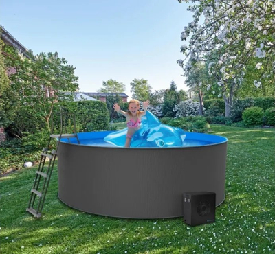 Pompe termike për pishinë Swim &amp; Fun PICO 5R, 5kW, deri në -5°C, gri