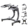 Raft për hantela HMS Premium STR10 Pro, deri 100 kg, i zi