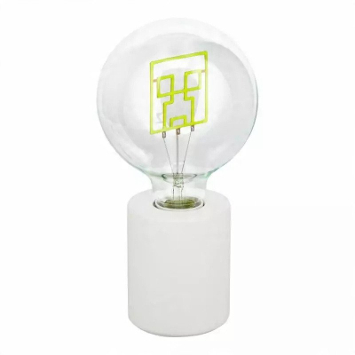 Lampë dekorative LED Creeper Neon, stil gaming, e gjelbër