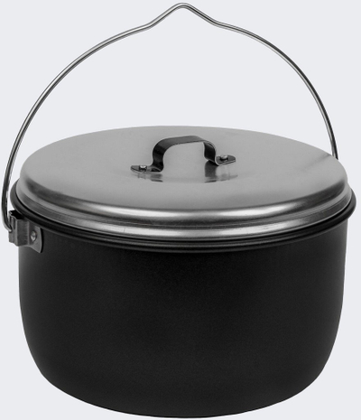 Tenxhere kampingu Trangia Camp Kettle, 4.5 L, alumin jo ngjitës, e zezë