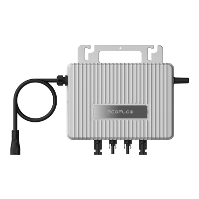 Mikroinverter diellor EcoFlow Stream, 800W, Wi‑Fi Bluetooth, i argjendtë