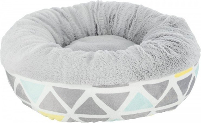 Shtrat i rrumbullakët për lepuj Trixie Round Relax-Bed, 33x33 cm, antirrëshqitës, gri