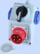 Set çelës me prizë Elektromet C16-48.2N, çelës rrotullues L-0-R, prizë CEE 16A IP44, gri
