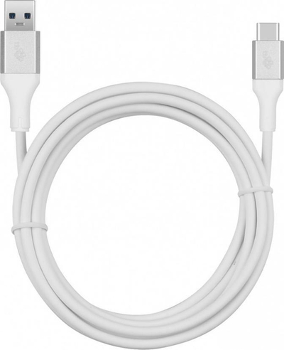 Kabllo USB TB Premium, USB 3.0 në USB C, 2m, 3A, e bardhë