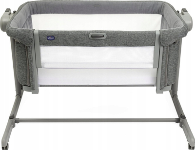 Krevat bashkëfjetjeje Chicco Next2Me Magic EVO, me lëkundje, Dark Grey