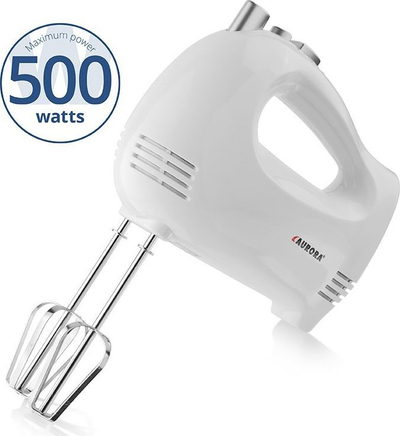 Mikser Aurora AU4090, 500W, 5 shpejtësi, i bardhë