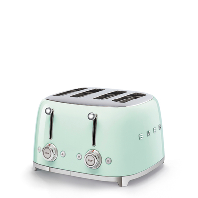 Thekëse buke SMEG 50's Style TSF03PGEU, 2000 W, 4 copë, e gjelbër pastel