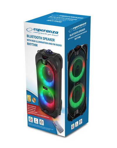 Kaltoparlant Bluetooth Esperanza EP157 Rhythm, 10W, FM, LED RGB, i zi