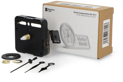 Set pjesësh ore Bambu Lab Clock Components Kit 011, për printer 3D, plastikë, i zi