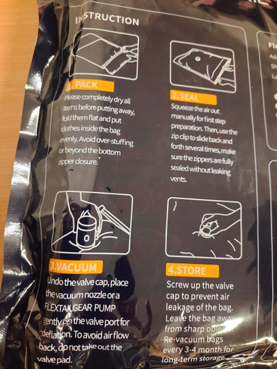 Qese vakumi Flextail Flexbag, 80x60 cm, transparente
