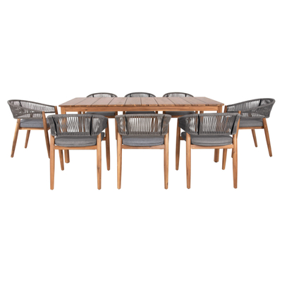 Set ngrënieje i jashtëm 9-pjesësh Navant (HM21066.01), gri