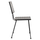 Karrige metalike Allegra HM5693, thurje wicker, 46x56x88cm, e zezë bardh