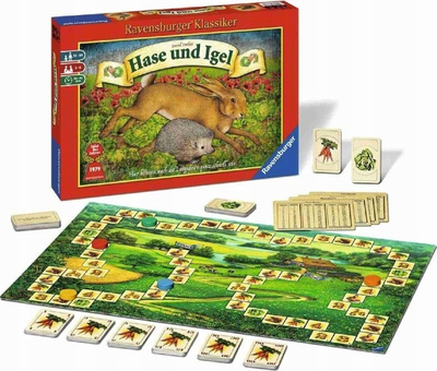 Lojë tavoline Ravensburger Hase und Igel, për 2 deri në 6 lojtarë, 10+ vjeç, shumëngjyrëshe