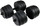 Set hantellash Funfit Bitumen, 40 kg, 2 x 20 kg, të zeza