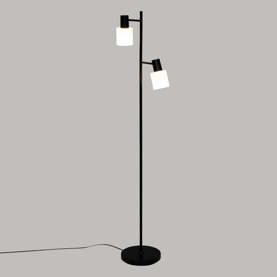 Подна метална ламба, 143 cm, модерна, црна
