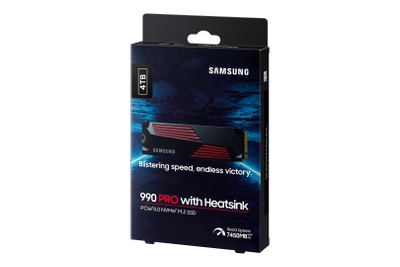 SSD Samsung 990 PRO, 4TB, M.2 PCIe 4.0 NVMe, со ладилник