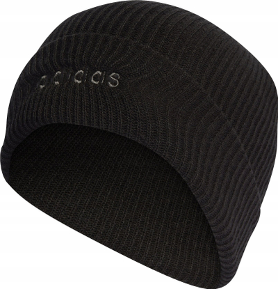Kapelë dimri adidas Classic IB2649, e thurur, poliester, e zezë