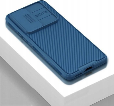 Kapak telefoni Nillkin CamShield për Xiaomi 12T / 12T Pro, me mbrojtje kamere, plastike + TPU, blu