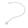 Varëse për femra Hot Diamonds Silver Whisper SWP010, e argjendtë