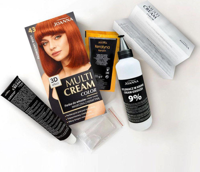 Ngjyrë për flokë Joanna Multi Cream, Nr. 43 Flaming Rudy