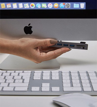 Hub USB C LMP Attach, 7 porta, për iMac, ngjyrë argjendi