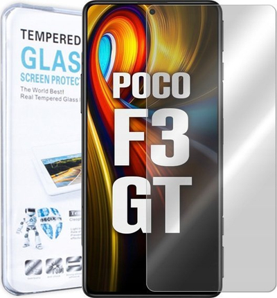 Xham mbrojtës për telefon Poco F3 GT, xham i temperuar, transparencë e lartë, transparent