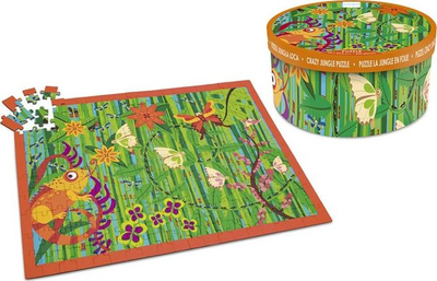 Puzzle Crazy Jungle, 200 copa, motiv xhungël, shumëngjyrësh