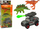 Set lodrash me dinosaurë dhe makinë, 2 figura, raketë e gjelbër