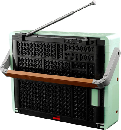 Set ndërtimi LEGO Icons Retro style Radio 10334, model dekorativ, shumëngjyrësh