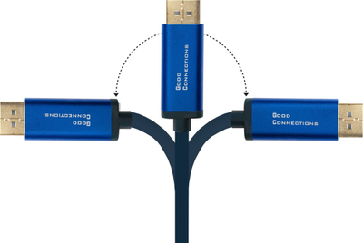 Kabllo adapter video Alcasa 4812-CSF015B, USB Type C në DisplayPort, 1.5 m, e zezë