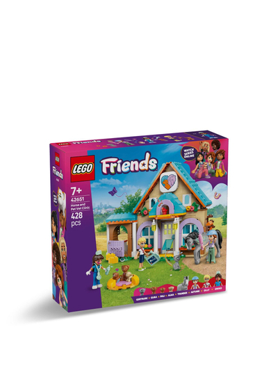 Lodër LEGO Friends 42651 Horse and Pet Vet Clinic, set ndërtimi, shumëngjyrëshe