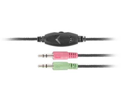Kufje Natec Canary, 3.5mm, 2m kabllo, të zeza