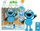 Lodër uji Glo Pals Sesame Street Cookie Monster, me drita LED, për banjë, blu