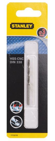 Shpuese metali Stanley HSS (STA50704), 3,5mm