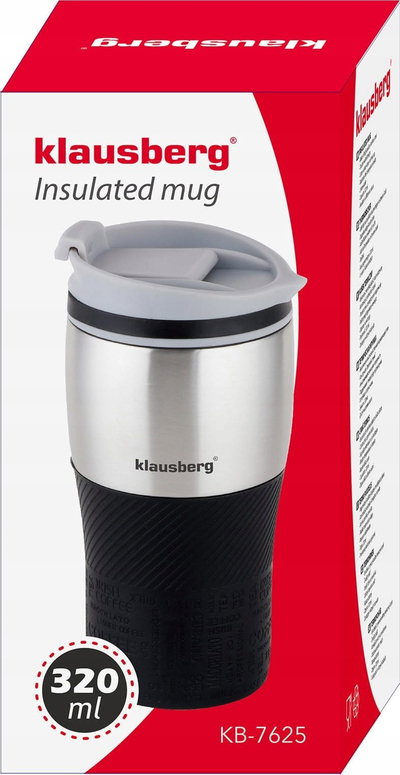 Filxhan termik Klausberg KB-7625, 320ml, çelik inox, gri