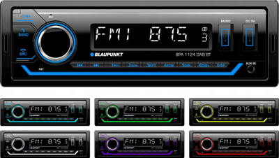 Radio makine Blaupunkt BPA 1124 DAB BT, Bluetooth, DAB+, e zezë