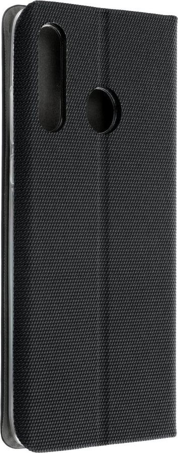 Kapak libri Case Sensitive për Huawei P30 Lite, me magnet, bëhet dhe qëndrim, i zi