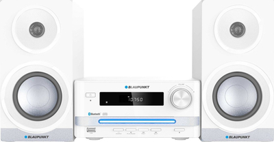 Sistem audio i vogël Blaupunkt MS16BT me CD, USB, Bluetooth, i bardhë