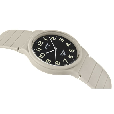 Orë dore Casio MQ24UC-8B, quartz, që s’e prish uji, e bardhë