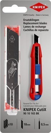Tehe rezervë Knipex për 90 10 165 BK, set 10 copë, çelik inox