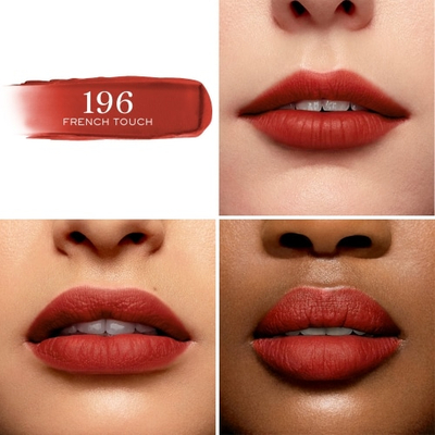 Ruzh mat Lancôme L’Absolu Rouge Intimatte, efekt i butë, nuancë nude rozë